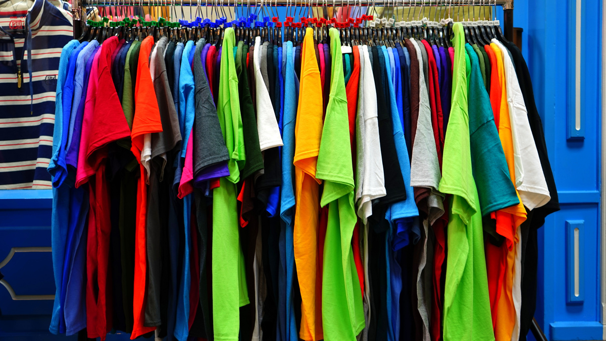 Row of Colorful Shirts